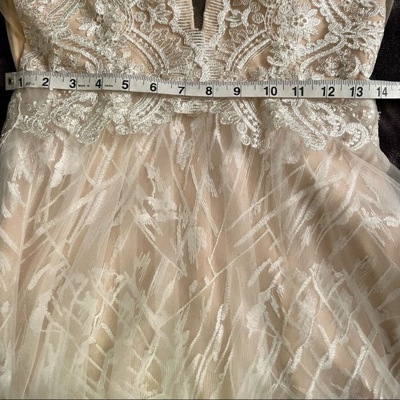 Embroidered Tulle Wedding Dress - Picture 8 of 9